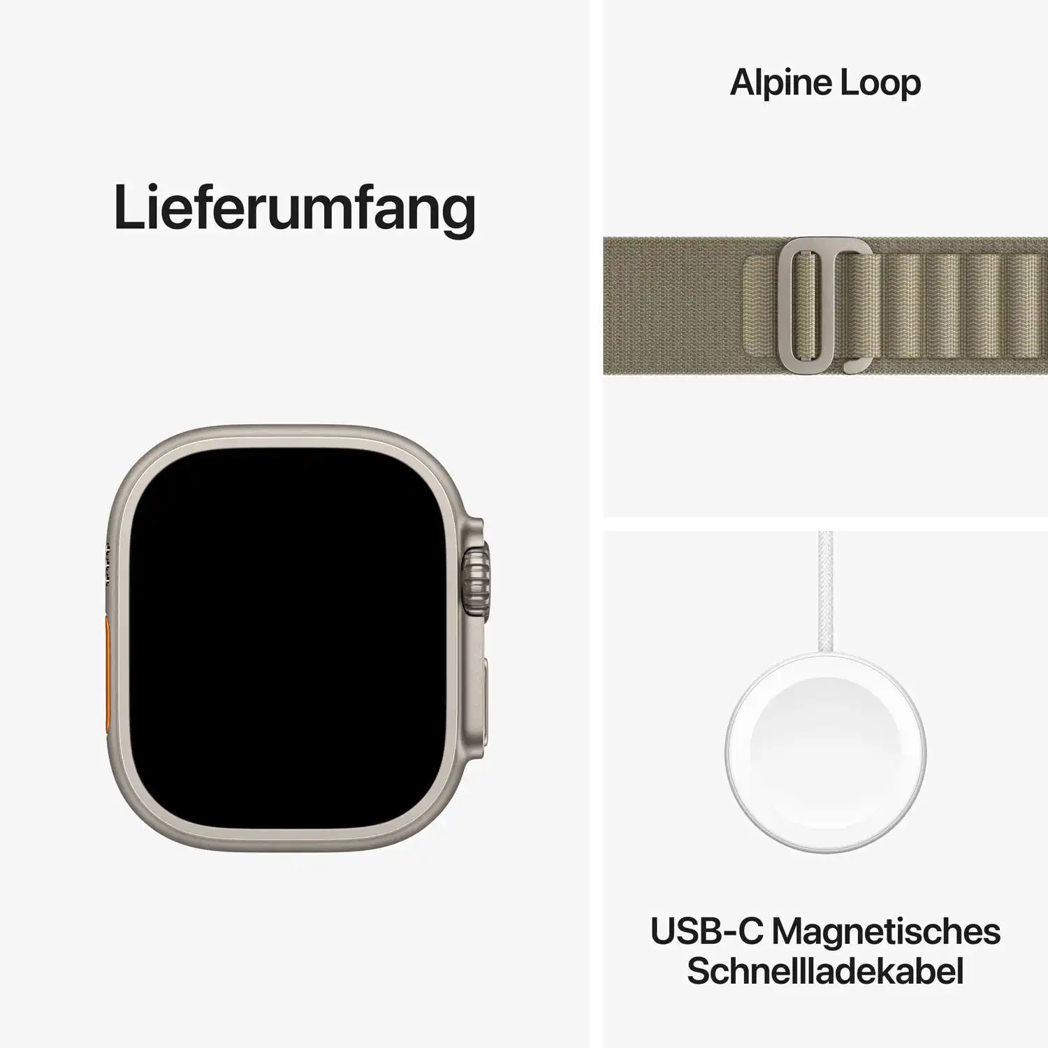 AppleWatch Ultra 2 Titanium Cellular 49mm (Alpine Loop oliv) Small