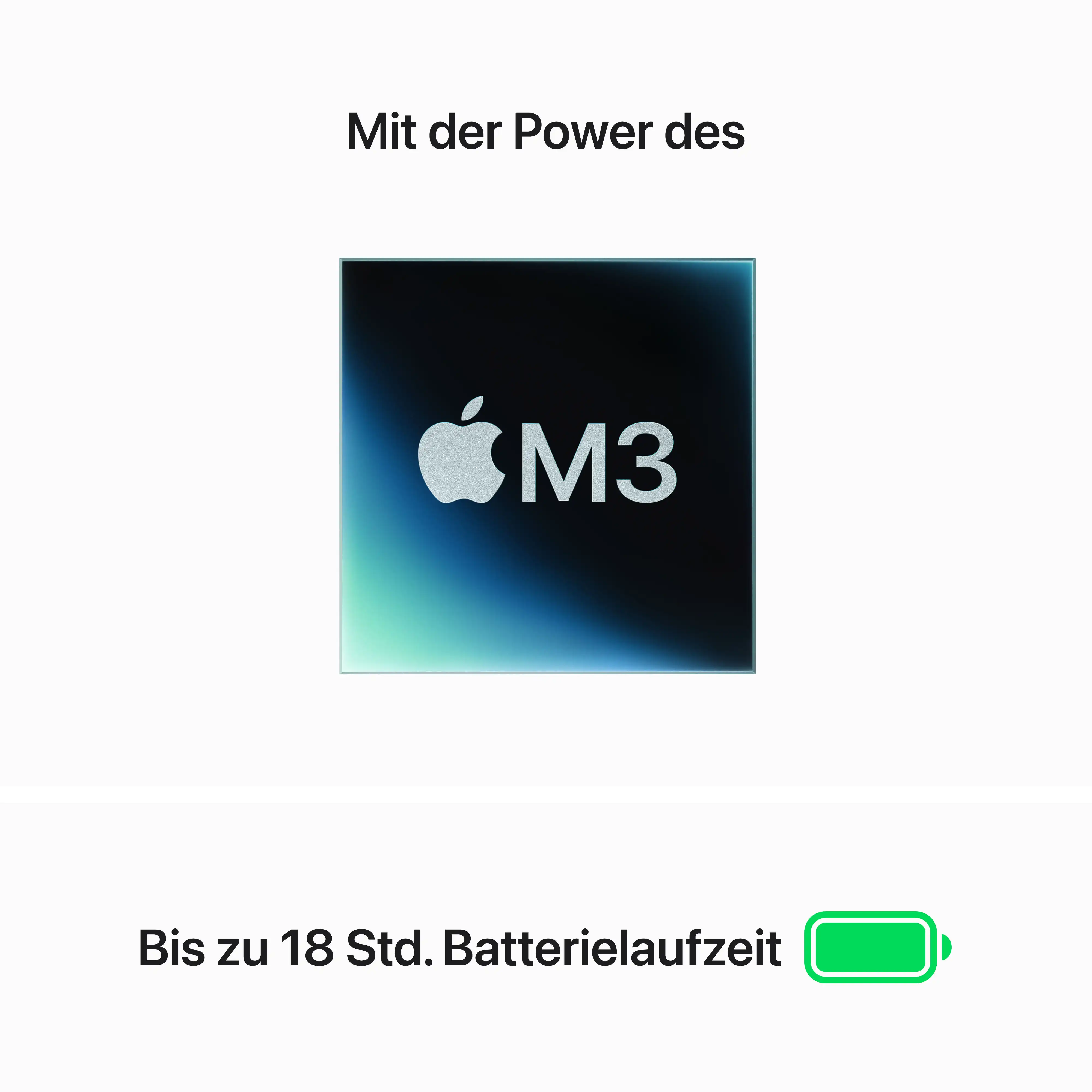 Macbook Air 15'' - M3 8-Core CPU - 10-Core GPU - 8 GB - 512 GB SSD - Mitternacht // 2024