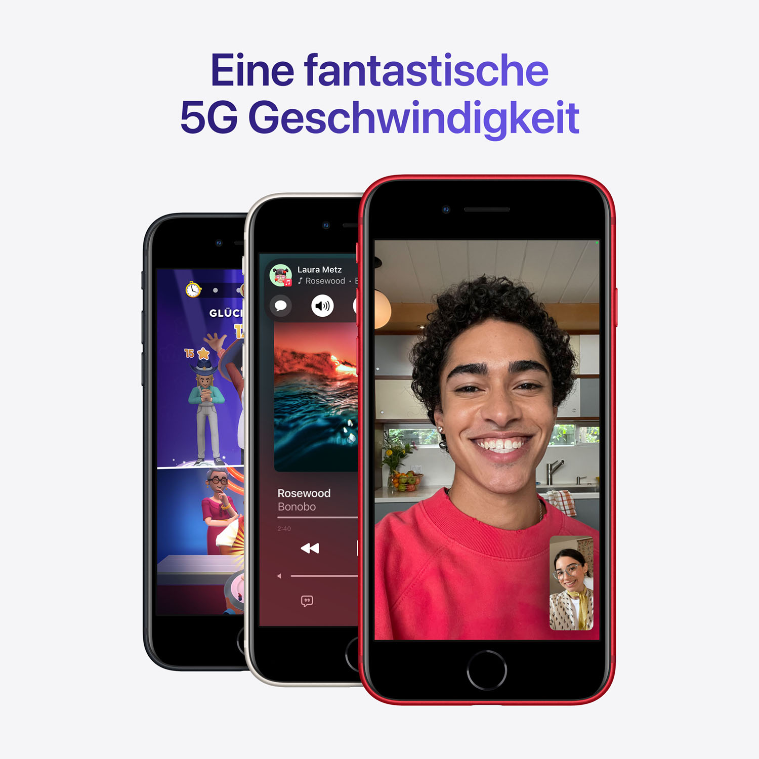 Apple iPhone SE 64GB - Mitternacht