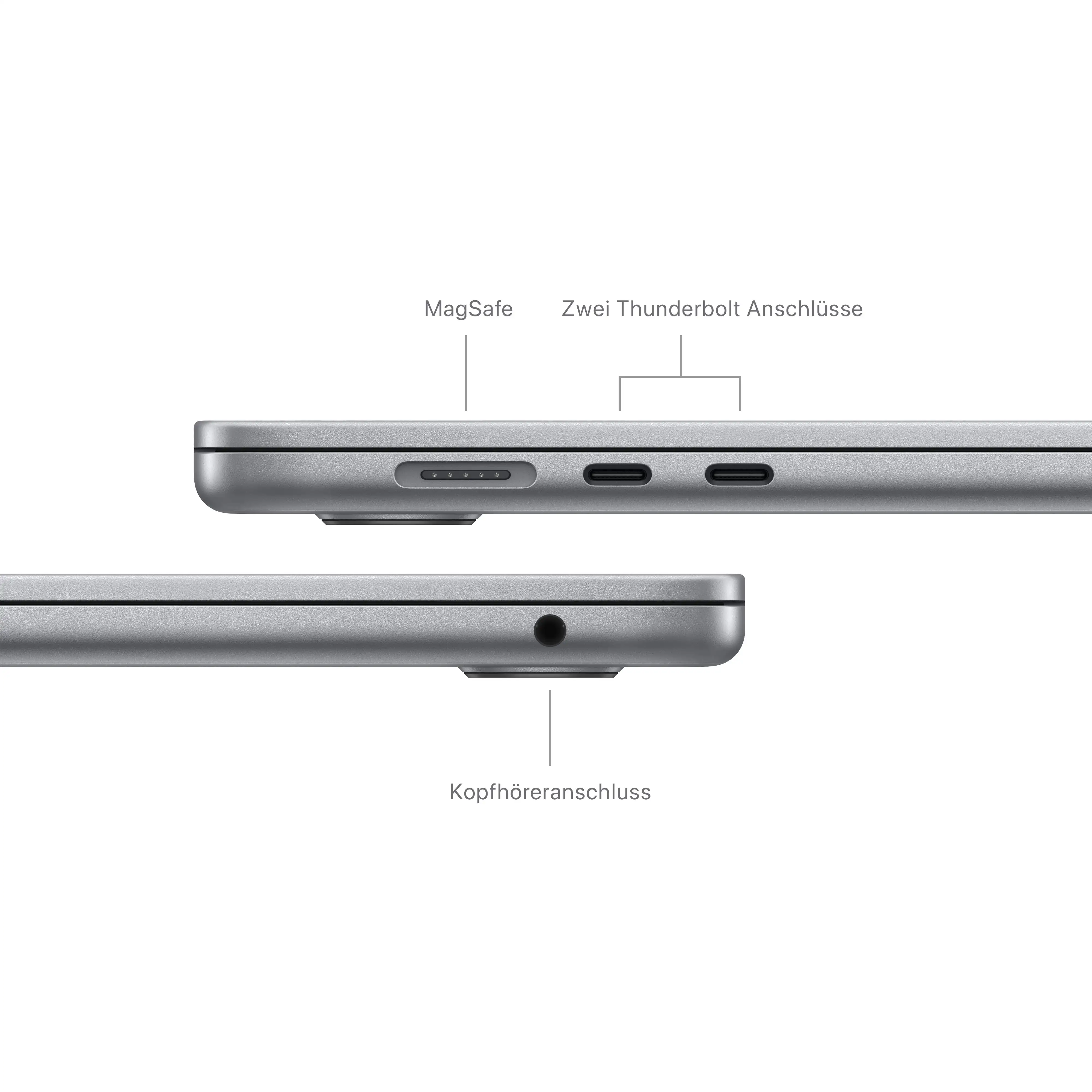 Macbook Air 15'' - M3 8-Core CPU - 10-Core GPU - 8 GB - 512 GB SSD - Spacegrau // 2024