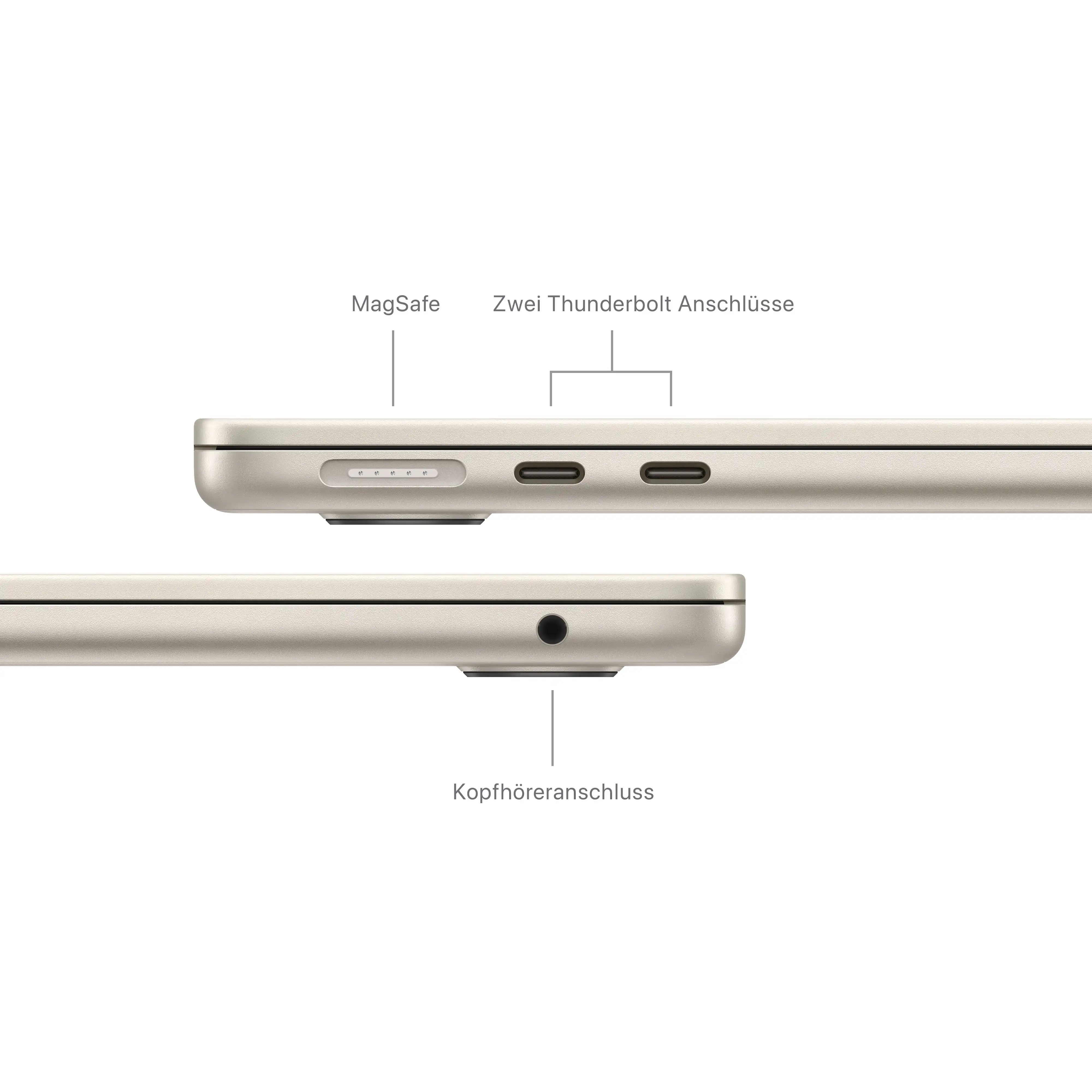 Macbook Air 13.6'' - M3 8-Core - 10-Core GPU - 16 GB - 512 GB SSD - Polarstern // 2024