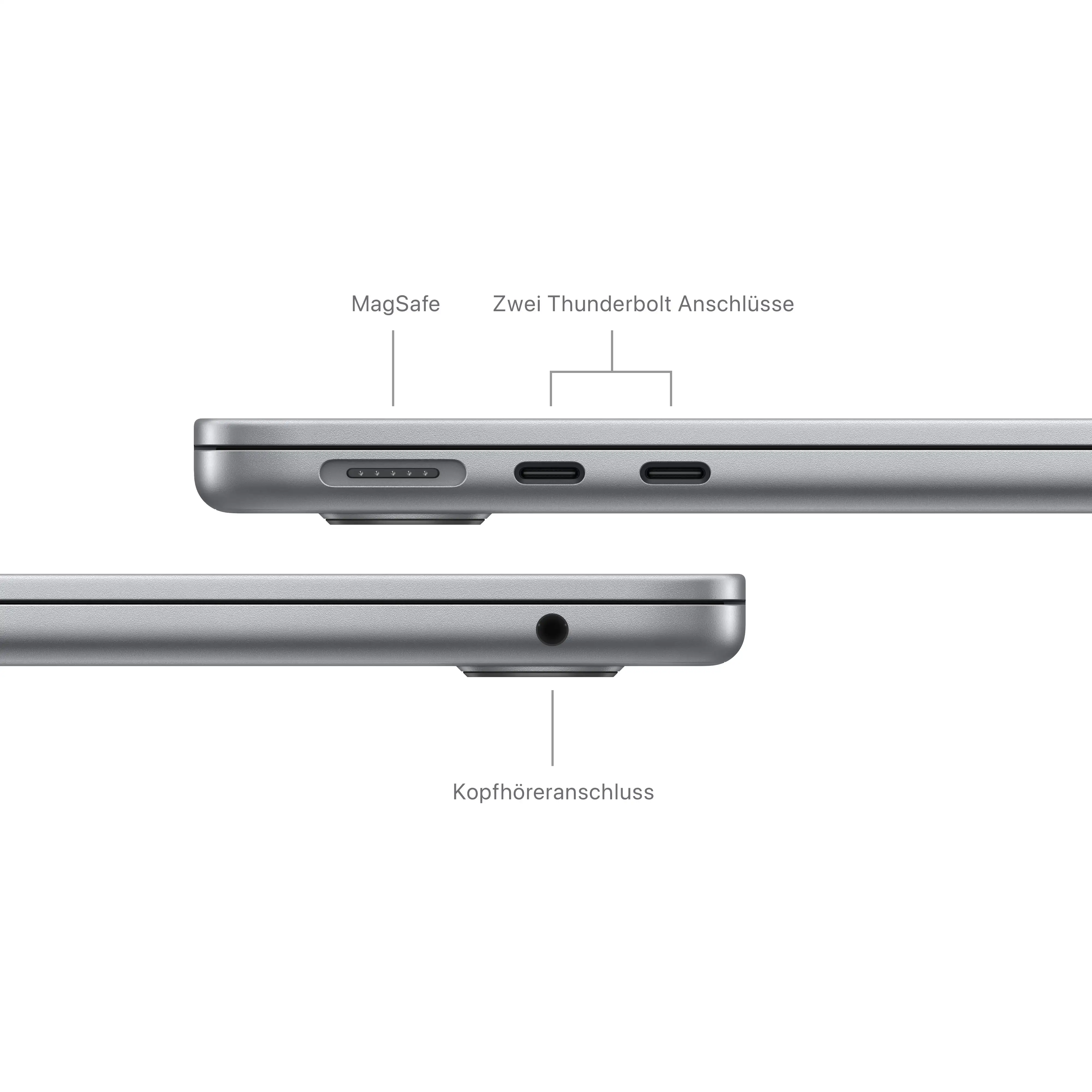 Macbook Air 13.6'' - M3 8-Core - 8-Core GPU - 8 GB - 256 GB SSD - Spacegrau // 2024