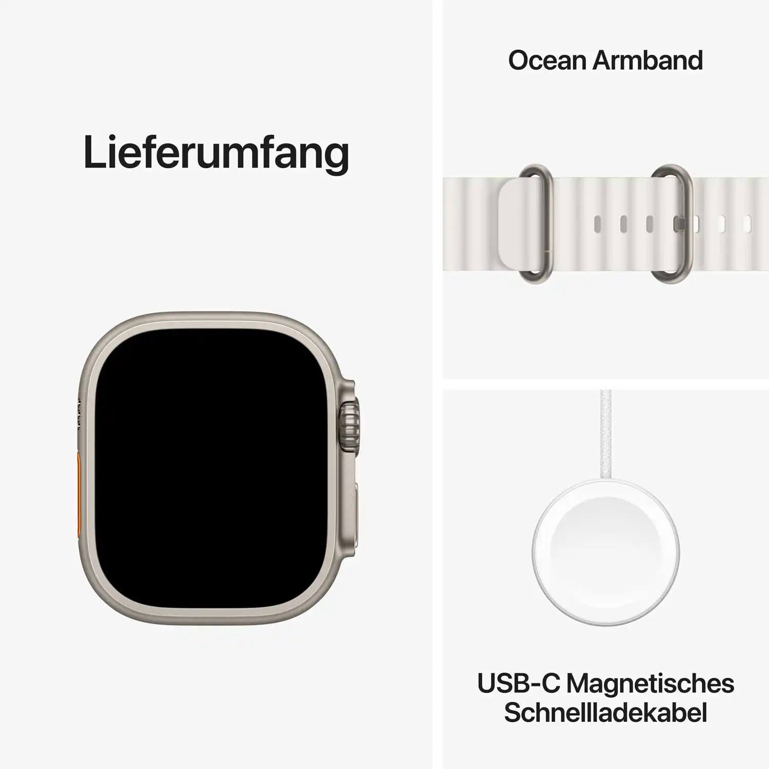 AppleWatch Ultra 2 Titanium Cellular 49mm (Ocean weiß)