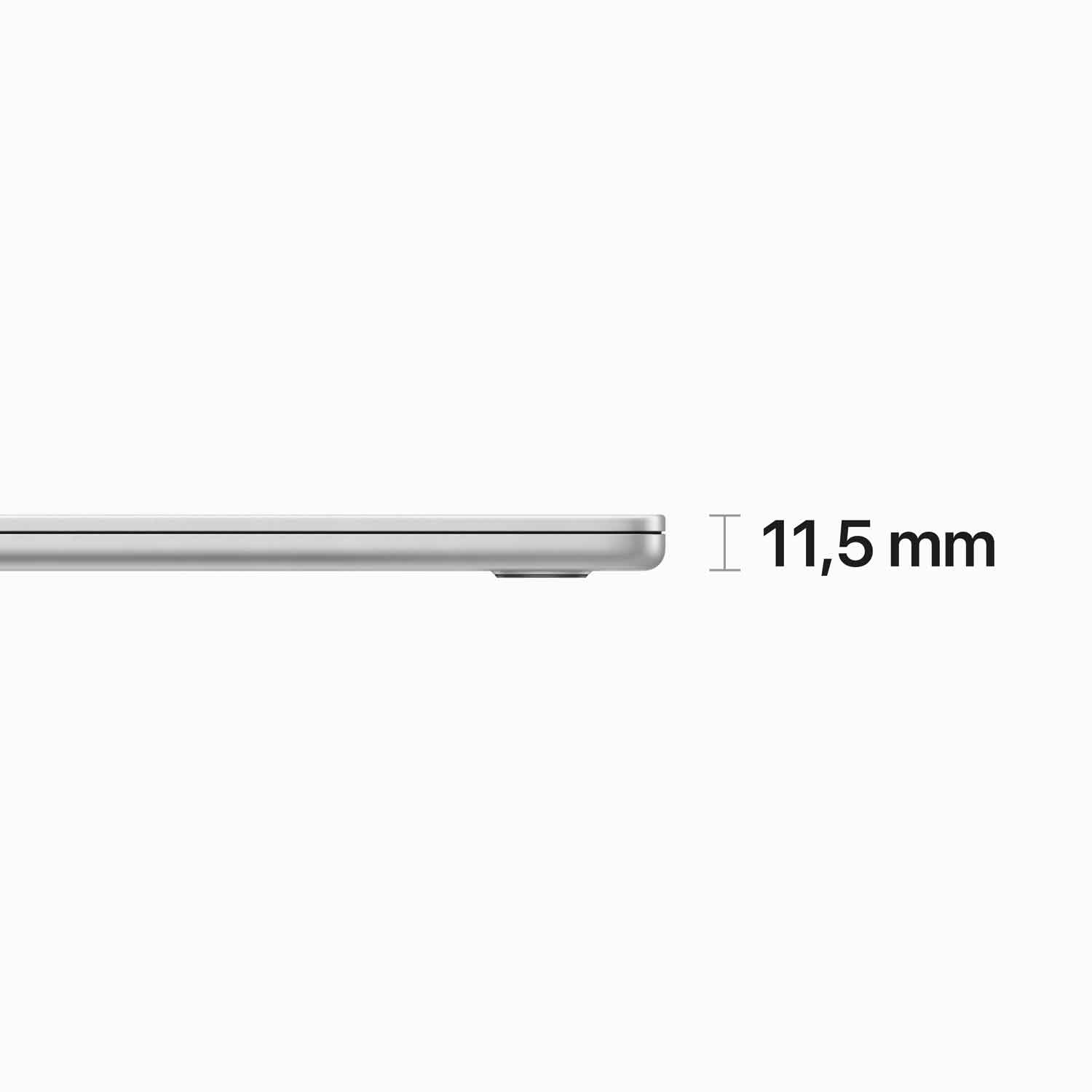 Macbook Air 15'' - M2 8-Core - 10-Core GPU - 8 GB - 512 GB SSD - Silber // 2023