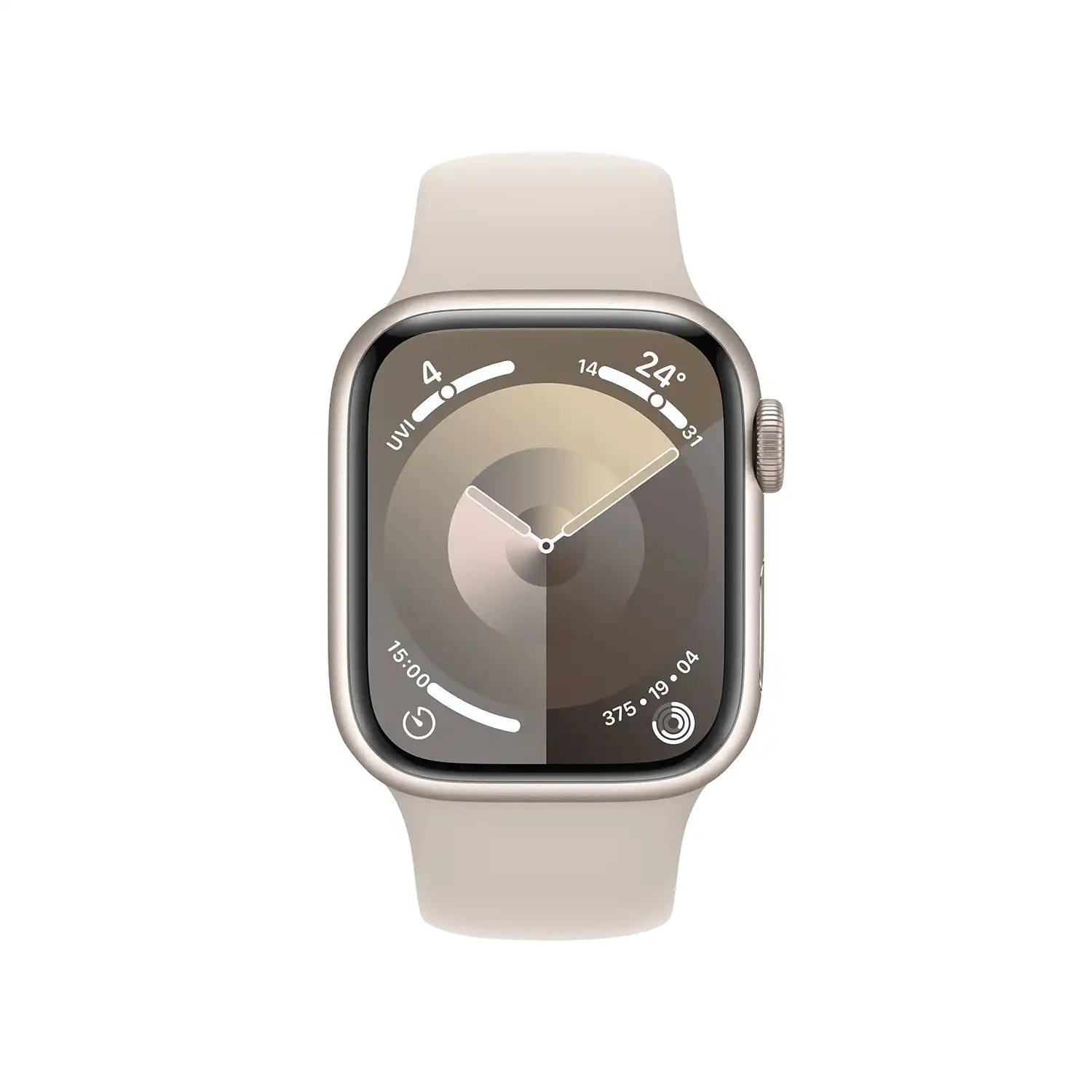 AppleWatch S9 Aluminium 41mm Polarstern (Sportarmband polarstern) S/M